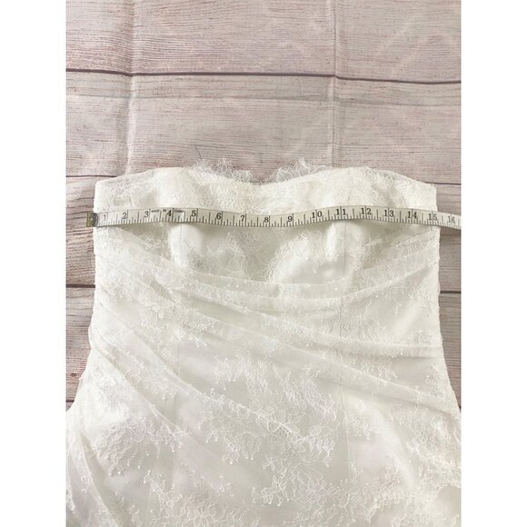 Augusta Jones Women's Jayma Strapless Lace Wedding Dress - 14 - Picture 13 of 17